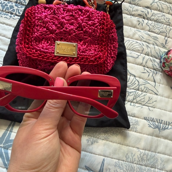 Dolce & Gabbana Bold Red Sunglasses and Bag main image 5